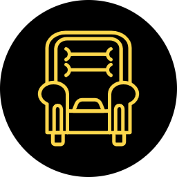 Leather seating icon